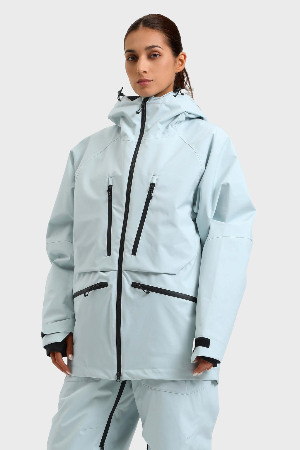Women's Rider Baggy Snowboard Jacket  Cargo Snow Jacket - Gsou Snow