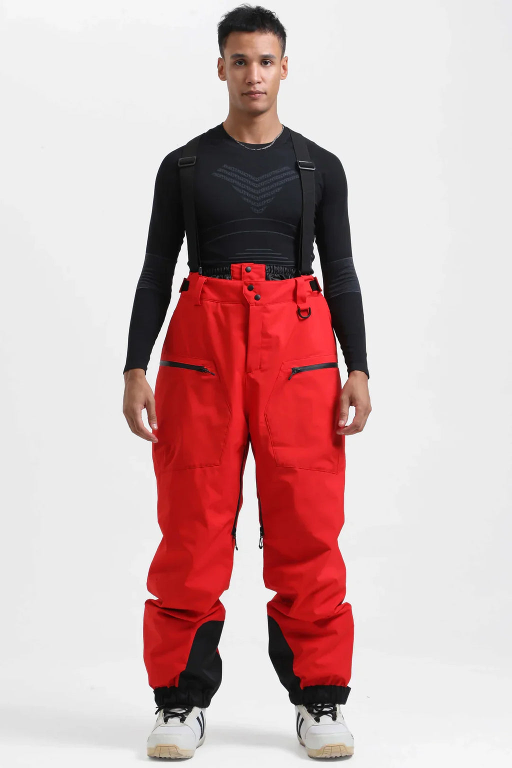 Men's Baggy Snow Pants Alpine Flex Snowboard Bib - Gsou Snow