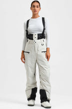 Women's Rose Insulated Baggy Snow Pants With Detachable Suspenders Ski Pants - Gsou Snow