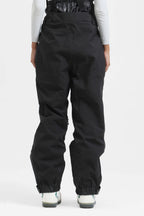 Women's Neon Red Insulated Baggy Snow Pants With Detachable Suspenders Ski Pants - Gsou Snow
