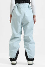 Women's Rose Insulated Baggy Ski Pants With Detachable Suspenders Snow Pants