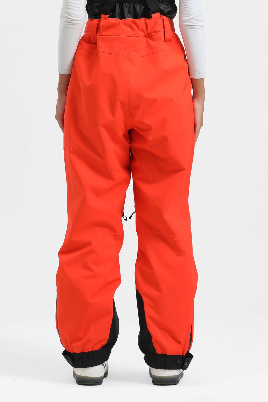 Women's Ice Blue Insulated Baggy Snow Pants With Detachable Suspenders Ski Pants - Gsou Snow
