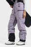 Women's Lavender Insulated Baggy Snow Pants With Detachable Suspenders Ski Pants - Gsou Snow