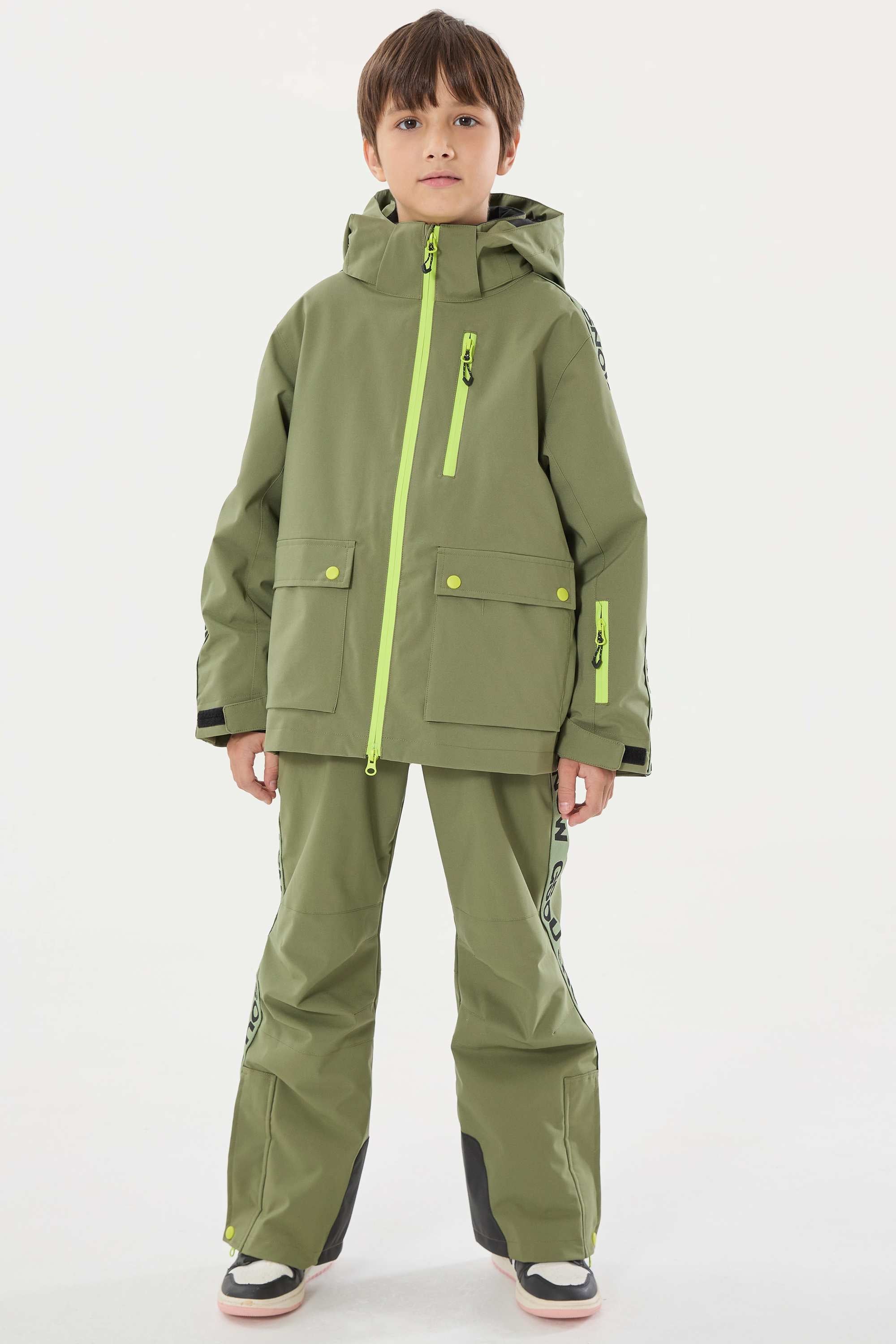 Navy Blue Insulated Ski Pants With Suspenders Snow Pants