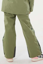 Black Insulated Ski Pants With Suspenders Snow Pants