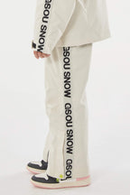 Kids’ Army Green Insulated Snow Pants With Suspenders Ski Pants - Gsou Snow