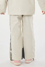 Kids’ Khaki Insulated Snow Pants With Suspenders Ski Pants - Gsou Snow