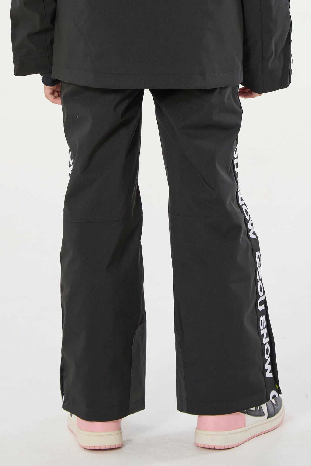Navy Blue Insulated Ski Pants With Suspenders Snow Pants
