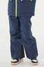 Navy Blue Insulated Ski Pants With Suspenders Snow Pants