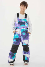 Navy Blue Reflective Workwear Ski Bibs Durable Snow Bibs