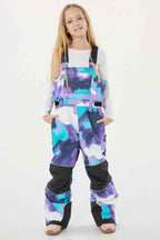 Army Green Reflective Workwear Ski Bibs Durable Snow Bibs