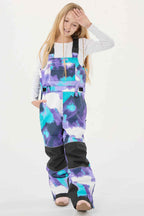 Khaki Reflective Workwear Ski Bibs Durable Snow Bibs