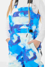 Blue Tie-dye Reflective Workwear Ski Bibs Durable Snow Bibs