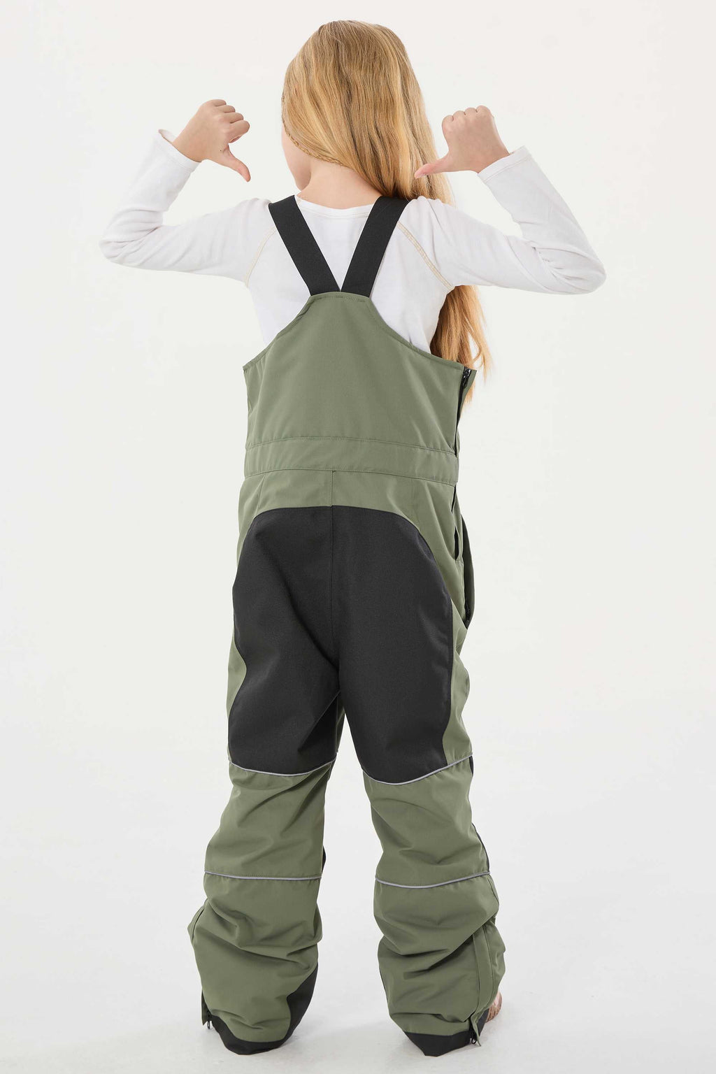 Rose Reflective Workwear Ski Bibs Durable Snow Bibs