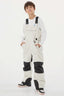Boys’ Off White Reflective Durable Snow Bibs Workwear Ski Bibs - Gsou Snow