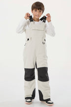 Khaki Reflective Workwear Ski Bibs Durable Snow Bibs
