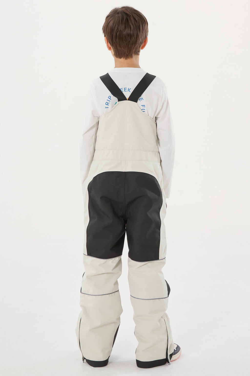 Navy Blue Reflective Workwear Ski Bibs Durable Snow Bibs