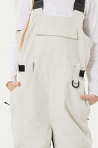 Girls’ Army Green Reflective Durable Snow Bibs Workwear Ski Bibs - Gsou Snow