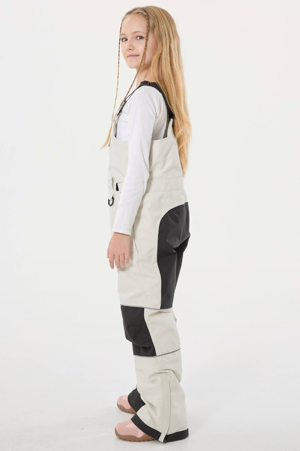 Army Green Reflective Workwear Ski Bibs Durable Snow Bibs