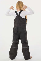 Black Reflective Workwear Ski Bibs Durable Snow Bibs