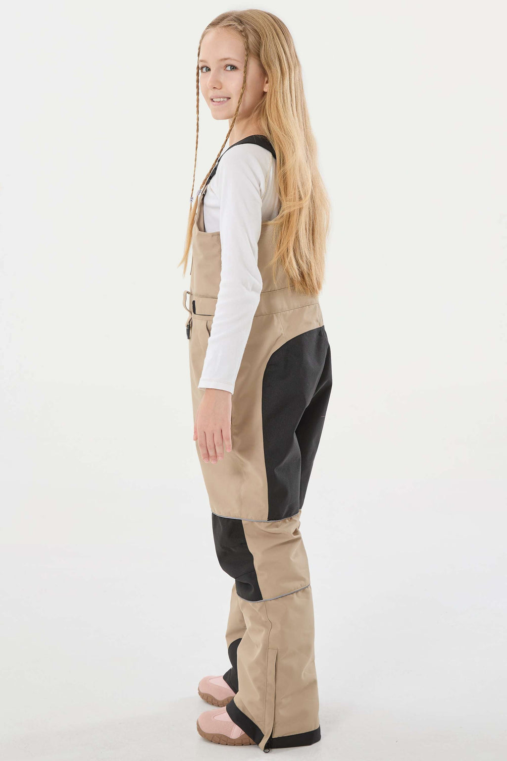 Rose Reflective Workwear Ski Bibs Durable Snow Bibs