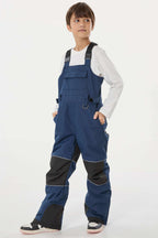 Khaki Reflective Workwear Ski Bibs Durable Snow Bibs