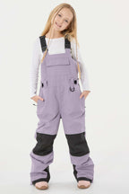 Khaki Reflective Workwear Ski Bibs Durable Snow Bibs