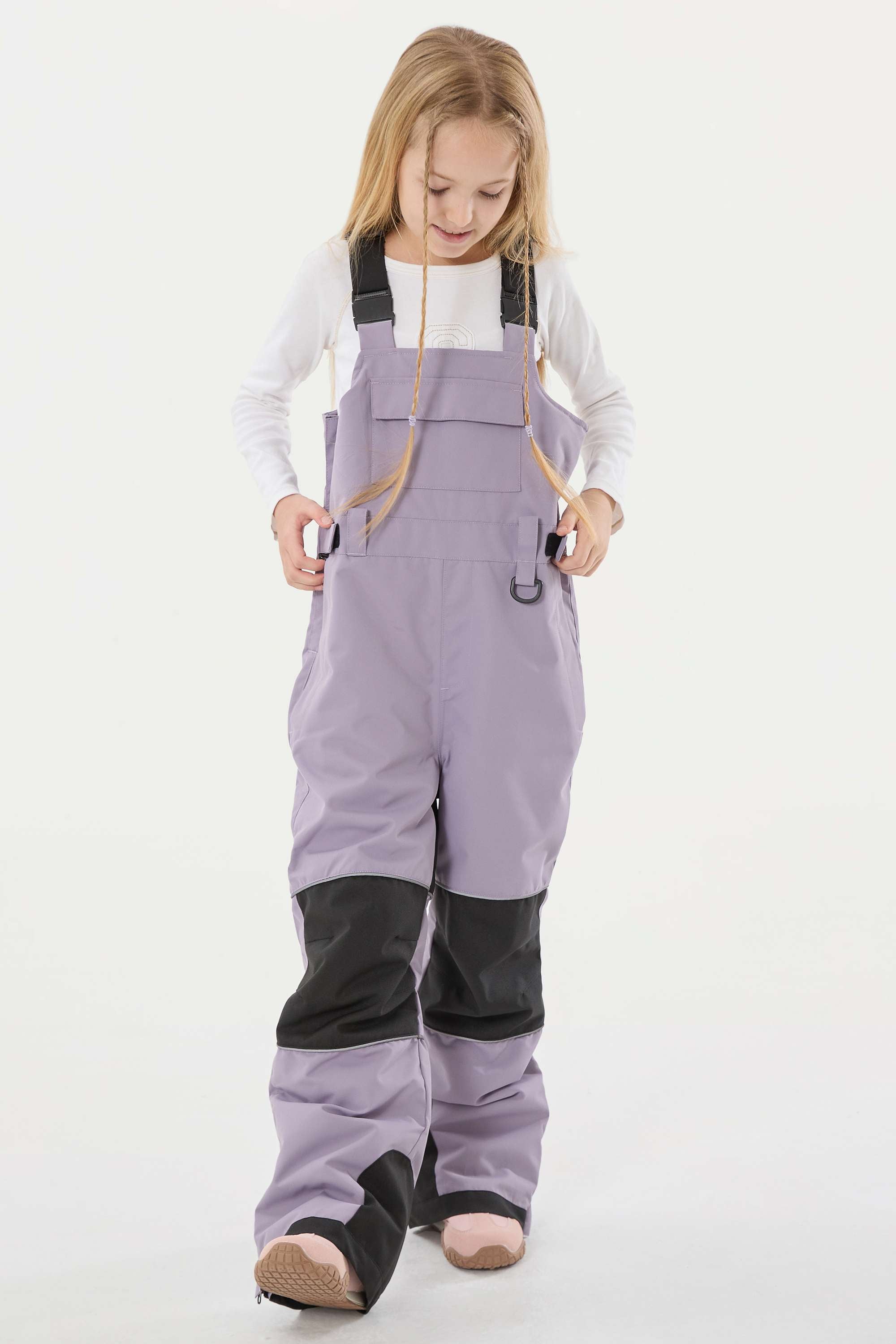 Rose Reflective Workwear Ski Bibs Durable Snow Bibs