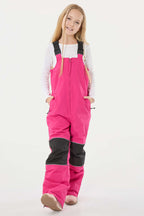 Black Reflective Workwear Ski Bibs Durable Snow Bibs