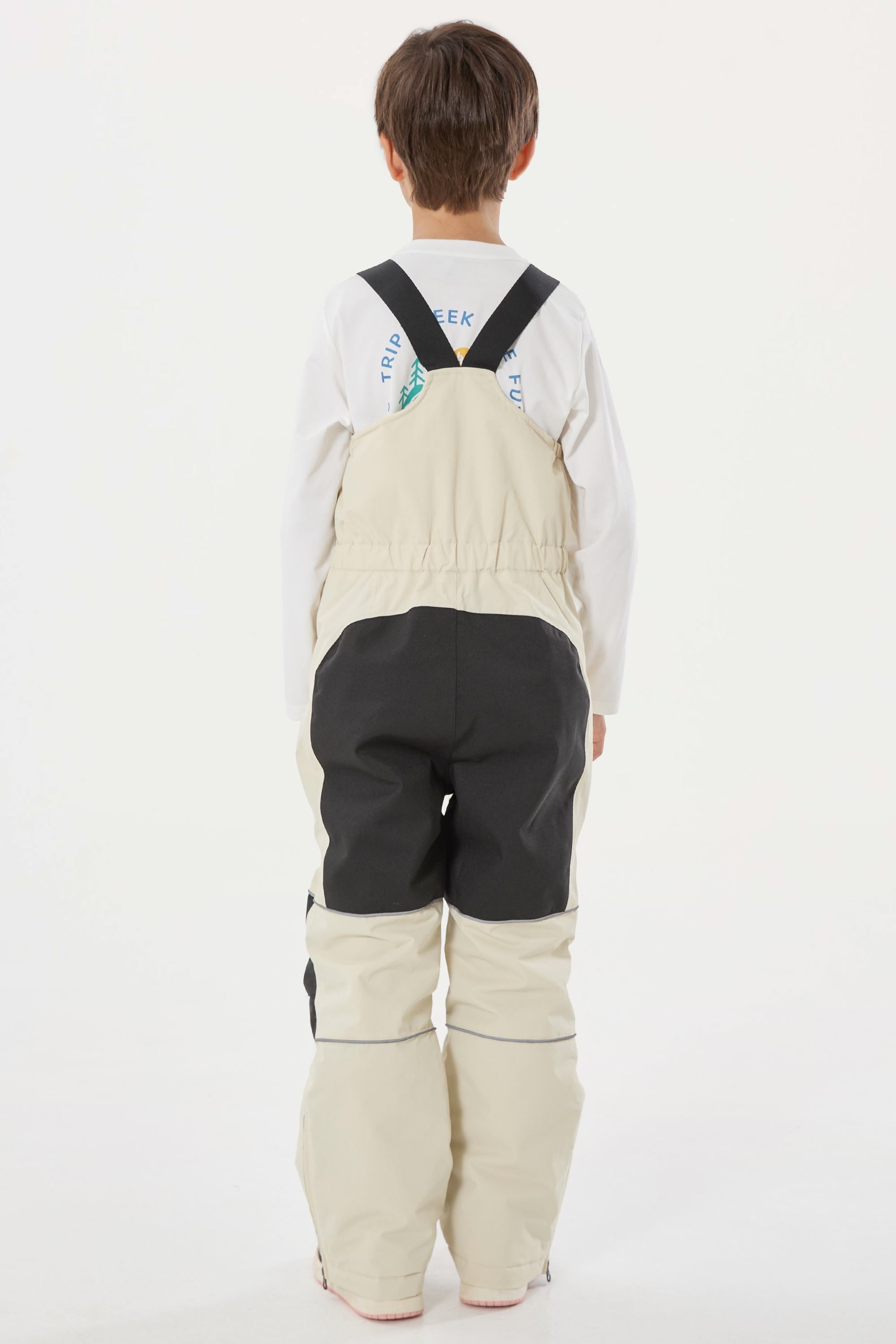 Army Green Reflective Waterproof Ski Bibs Durable Snow Bibs
