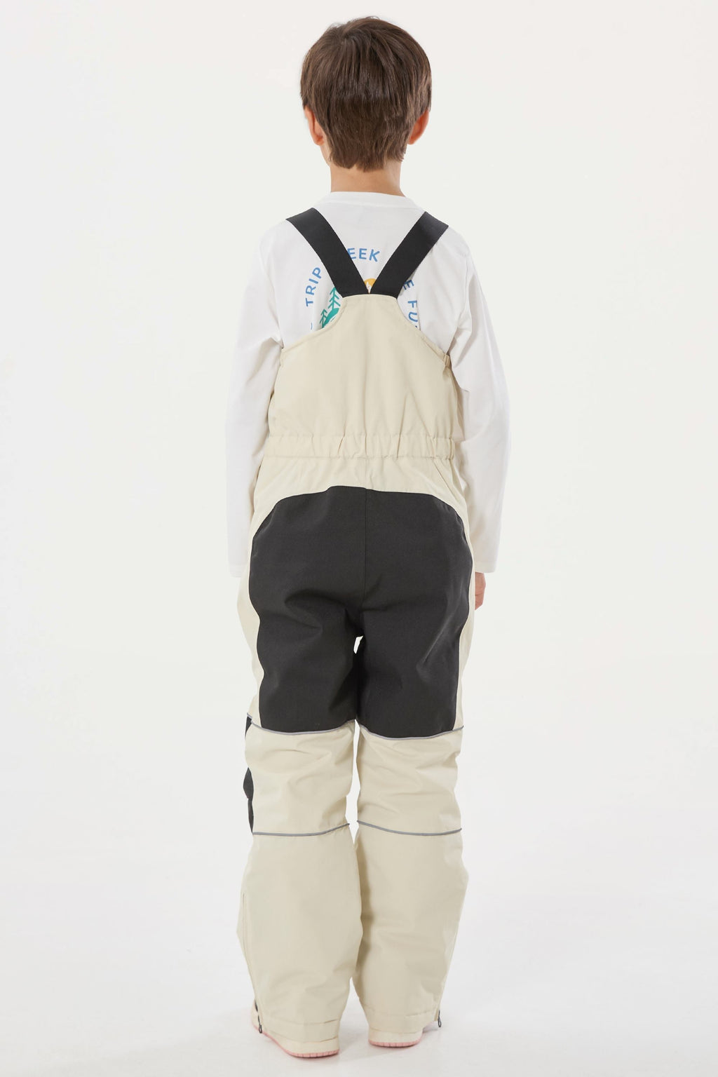 Boys’ Army Green Waterproof Snow Bibs Reflective Durable Ski Bibs - Gsou Snow