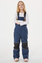 Girls’ Off White Waterproof Snow Bibs Reflective Durable Ski Bibs - Gsou Snow