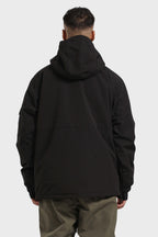 Men's Brown Asymmetric Kangaroo Pocket Ski Anorak Waterproof Insulated Snow Anoraks