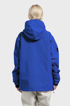 Women's Pink Asymmetrical Kangaroo Pocket Snow Anoraks Waterproof Insulated Ski Anoraks - Gsou Snow