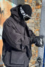 Men's Black Waterproof Corduroy Batwing Sleeve Large Pocket Snow Jacket - Gsou Snow