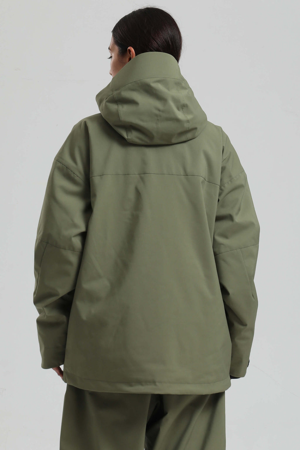 Women's Army Green Multi-Pocket Dual-Vent Snow Jacket Waterproof Insulated Ski Jacket - Gsou Snow