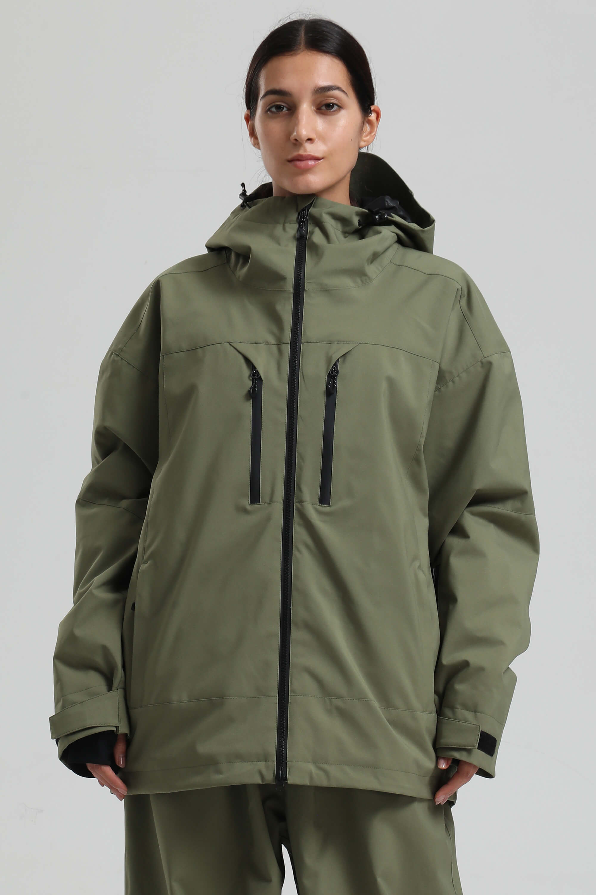 Women's Rose Multi-Pocket Dual-Vent Ski Jacket Waterproof Insulated Snow Jacket