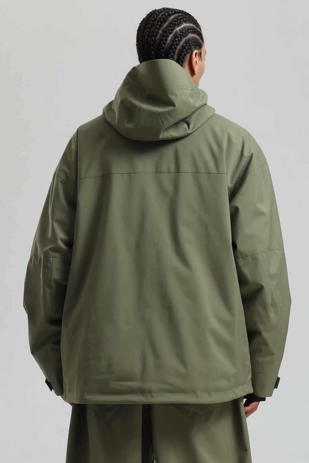 Men's Army Green Multi-Pocket Dual-Vent Snow Jacket Waterproof Insulated Ski Jacket - Gsou Snow