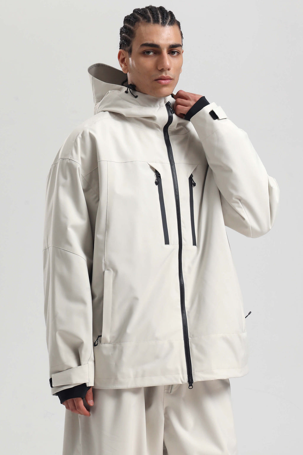 Men's Rose Multi-Pocket Dual-Vent Ski Jacket Waterproof Insulated Snow Jacket