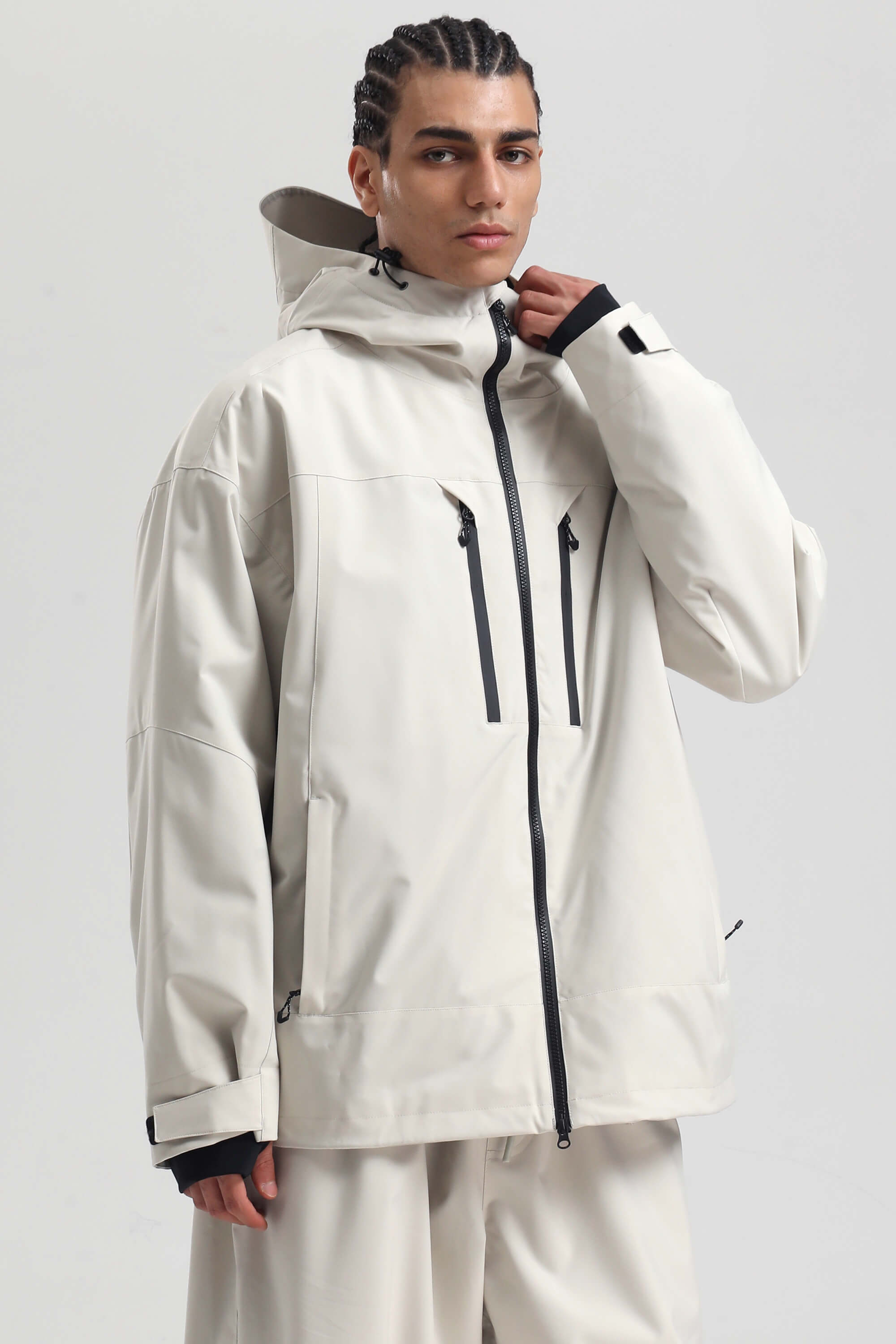 Men's Army Green Multi-Pocket Dual-Vent Snow Jacket Waterproof Insulated Ski Jacket - Gsou Snow