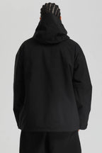 Men's Black Multi-Pocket Dual-Vent Snow Jacket Waterproof Insulated Ski Jacket - Gsou Snow