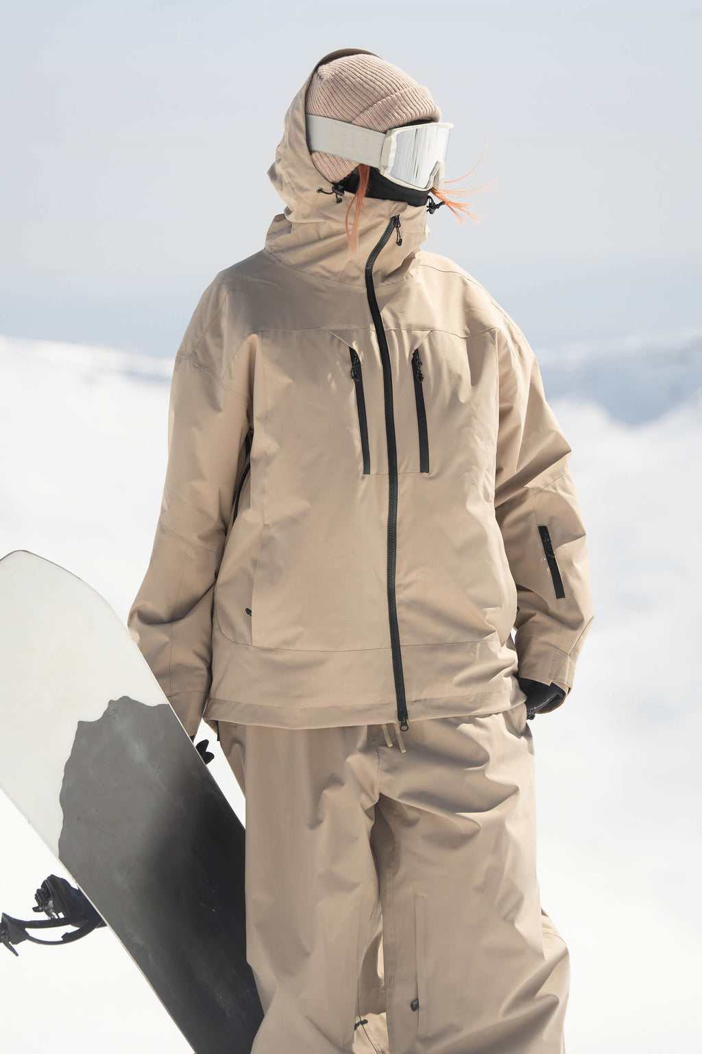 Women's Rose Multi-Pocket Dual-Vent Ski Jacket Waterproof Insulated Snow Jacket