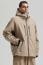 Men's Rose Multi-Pocket Dual-Vent Ski Jacket Waterproof Insulated Snow Jacket