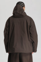 Men's Coffee Multi-Pocket Dual-Vent Snow Jacket Waterproof Insulated Ski Jacket - Gsou Snow