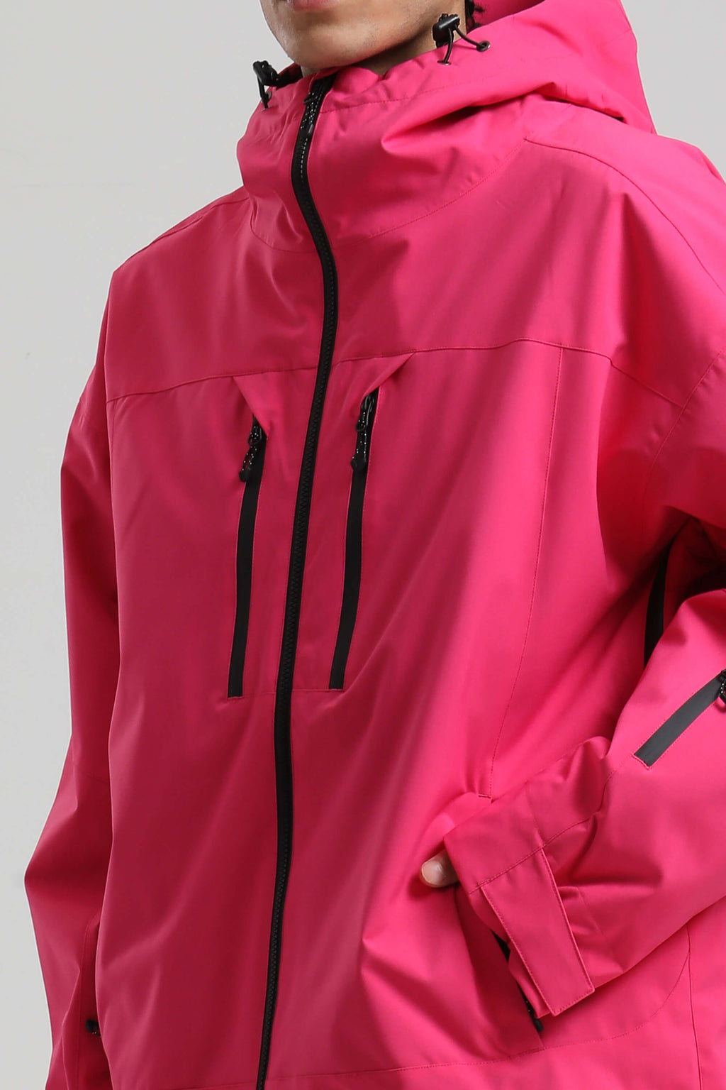 Men's Rose Multi-Pocket Dual-Vent Ski Jacket Waterproof Insulated Snow Jacket