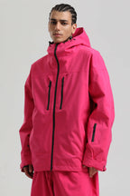 Men's Rose Multi-Pocket Dual-Vent Snow Jacket Waterproof Insulated Ski Jacket - Gsou Snow