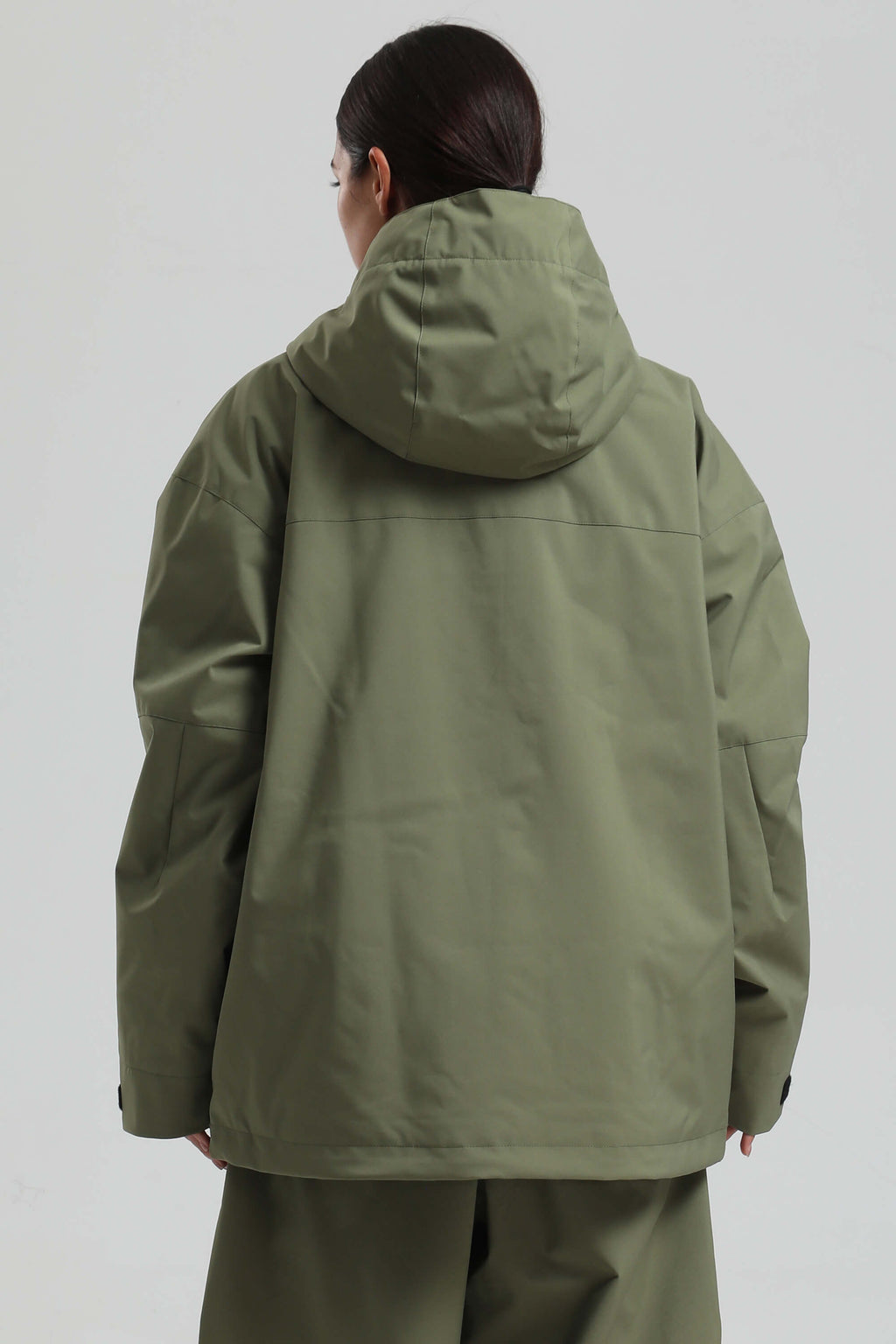 Women's Army Green Fully Sealed Dual-Vent Snow Jacket Minimalist Insulated Ski Jacket - Gsou Snow