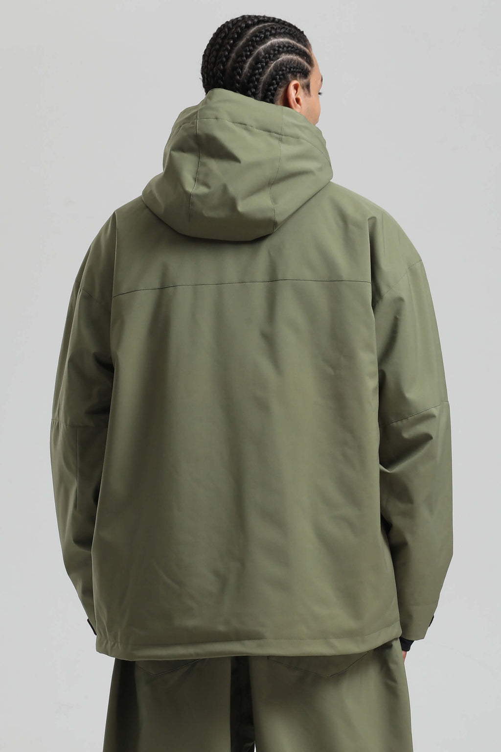 Men's Army Green Fully Sealed Dual-Vent Snow Jacket Minimalist Insulated Ski Jacket - Gsou Snow