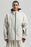 Men's Off White Fully Sealed Dual-Vent Snow Jacket Minimalist Insulated Ski Jacket - Gsou Snow