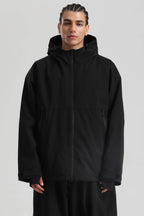 Men's Khaki Fully-Sealed Dual-Vent Ski Jacket Minimalist Insulated Snow Jacket